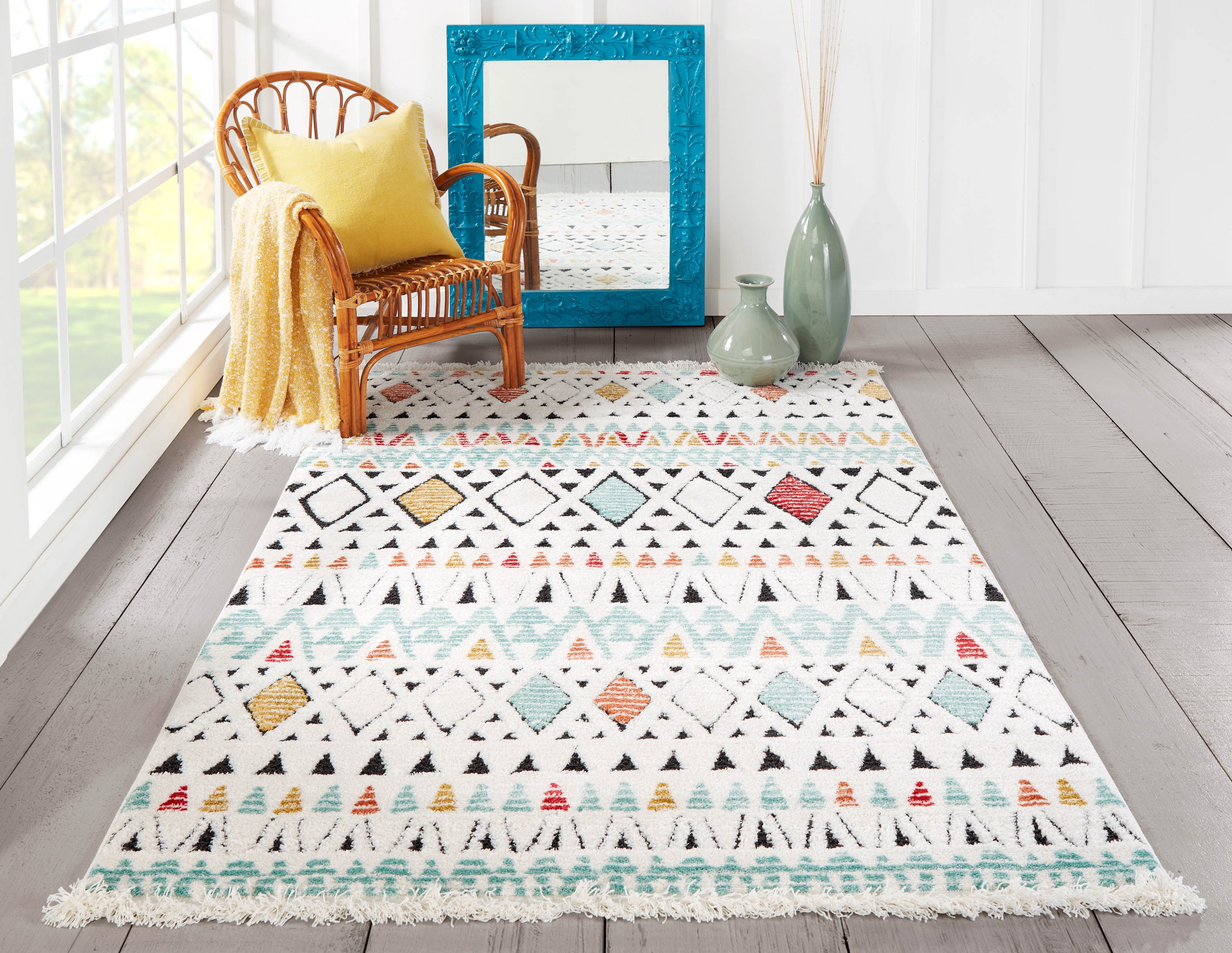 ECARPET Kaia Tapis pour Salon, Chambre, Salle A Manger, Entrée, Couloir et Plus Encore.