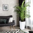 thumbnail image 3 of Self-Watering Planters Set of 2, 16 Inch Tall Indoor/Outdoor Pots with Water Level Monitor, Drainage Holes & Inner Bucket, White Porch or Garden Plant Pots, 3 of 9
