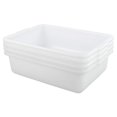 thumbnail image 1 of Yarebest Bassine à Vaisselle Commerciale de 13 Litres pour Autobus, Lot de 4, Blanche, 1 of 5