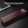 thumbnail image 4 of Desktop Soundbar, HiFi Stereo Wooden Low Noise Desktop Speaker  for, 4 of 8