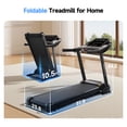 thumbnail image 4 of YPOO Tapis Roulant Pliant Portable pour la Maison/le Bureau, Tapis Électrique de Course et de Marche avec Inclinaison, Capacité de 300 lb, Contrôle par Application, Haut-Parleurs Bluetooth, Appareil d'Exercice, 4 of 6