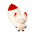 thumbnail image 3 of Tachiuwa Poupée Renards Mignons Renards Légers Jouet en Peluche pour Enfants Ados Famille Blanc Rouge Grande Queue, 3 of 9