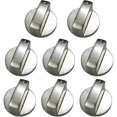 thumbnail image 1 of Bouton de Commande de Réchaud à Gaz en Métal Brossé Accessoires de Remplacement pour Cuisinière à Gaz (8 Pcs 8mm), 1 of 5