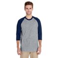 thumbnail image 1 of Gildan G570 T-Shirt Adulte en Coton Épais Manches 3/4 Raglan, 1 of 1