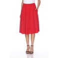 thumbnail image 1 of White Mark Women's Mid Length Fit and Flare Skirt, 1 of 5