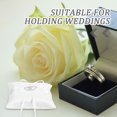 thumbnail image 3 of BESTYASH Ring Barrier Pillow for Wedding Bridal White 1Pcs, 3 of 7