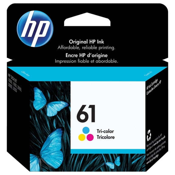 HP 61 Tri-colour Original Ink Cartridge (CH562WN)