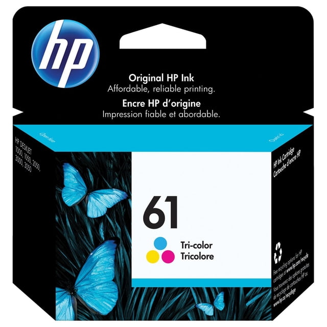 HP 61 Tri-colour Original Ink Cartridge (CH562WN)