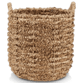 thumbnail image 2 of Bouclair Natural Water Hyacinth Basket Small, 2 of 4