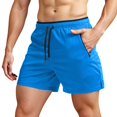 thumbnail image 1 of Men's Running Shorts with Zipper Pockets Gym Athletic Workout 5" Shorts for Men, 1 of 5