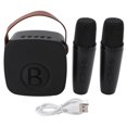 thumbnail image 2 of Portable Kids Karaoke Speaker Mini Machine for Baby Black, Clear Sound, Built In Microphone Connectivity for Karaoke Fun, 2 of 7