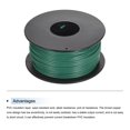 thumbnail image 3 of Uxcell 24AWG Stranded Wire Hookup 30M/100ft Green, Electrical Wire UL1007 Spool, 3 of 6