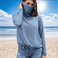 thumbnail image 1 of Tidyack,Face Mask, Summer Casual Top, Breathable Fabric, Lightweight Design, For Outdoor Activities, Sun Defense, Fashionable Covering, Daily Protection | 95%Polyester,5%Spandex, Light Blue, 1 of 6