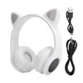 thumbnail image 2 of Led Noise Reduction Stereo Over Ear Headphones Cat Ear Shape 3.5 Mm Plug, Effective Distance 20 Meters, With Microphone For Children And Adults, 2 of 8