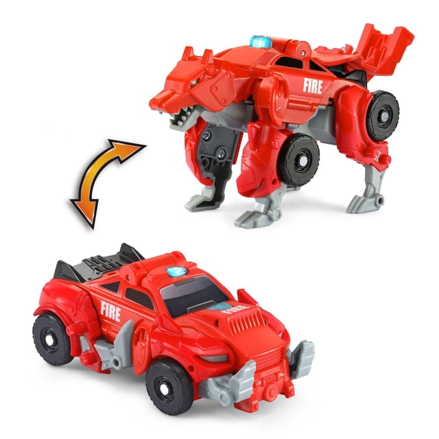 VTech Switch & Go Kourou, le loup-garou Jouet dinosaure transformable en véhicule - Version anglaise, 4+ Ans