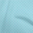 thumbnail image 1 of oneOone Cotton Silk Turquoise Blue Fabric Asian Block Sewing Craft Projects Fabric Prints By Yard 42 Inch Wide, 1 of 4