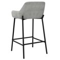 thumbnail image 4 of Ensemble de deux tabourets de comptoir modernes de 26 po en velours, 4 of 7