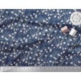 thumbnail image 3 of Soimoi Poly Georgette Fabric Geometrical Check & Aster Floral Fabric Prints By Yard 52 Inch Wide, 3 of 3