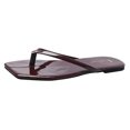 thumbnail image 1 of TopLLC Slippers for Woman Womens Summer Fashion Solid Color Slippers Square Flat Multicolour Casual Flip Flops Slippers Casual Womens Sandals Womens Shoes, 1 of 6