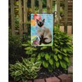 thumbnail image 2 of Carolines Treasures CK3174GF Siamese Happy Birthday Garden Size Flag, 2 of 3