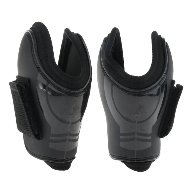 S SERENABLE 1 Paire de Bottes de Jambe Arrière pour Chevaux Protection Équestre Noir