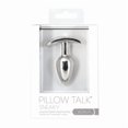 thumbnail image 5 of Pillow Talk Sneaky Luxurious Crystal Acrylic Anal Plug, Silver, 5 of 5