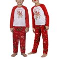 thumbnail image 4 of Kmbangi Christmas Family Pajamas Set, Deer Print Round Collar Tops+Trousers, 4 of 9