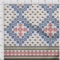 thumbnail image 1 of Soimoi Poly Georgette Fabric Geometric,Tree & Bird Panel Printed Fabric 1 Yard 52 Inch Wide, 1 of 1