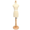 thumbnail image 2 of Mannequin pour Femme avec Support, Mannequin de Robe à Hauteur Réglable avec Base en Bois, Mannequin de Robe à Pince, Présentoir de Bijoux pour Couture et Couturières, 2 of 8