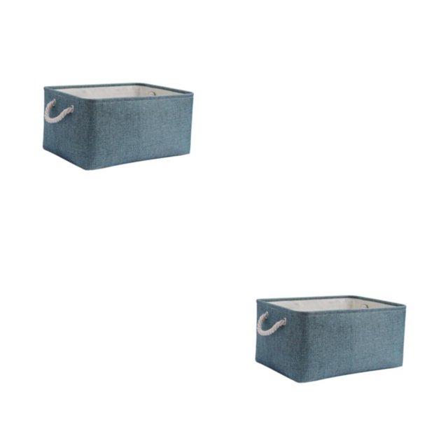 Maytalsory Sturdy Rope Handle Storage Bin Convenient And Reliable Storage Solution Macaron Light Blue 36*26*16 2Set