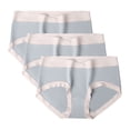 thumbnail image 1 of GigrtiJin Womens Multipack Cotton Underwear Mid Rise Seamless Invisible Briefs Strench Sweatproof Underpants 3 Pack, 1 of 2