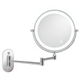 thumbnail image 1 of 8' Led Wall Mirror Magnification, Usb Rechargeable With 1x/7x, White, 1 of 3
