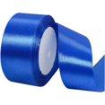 thumbnail image 1 of ORUYROP 1-1/2 Inch Wide Double Face Satin Ribbon-25 Yards，Gift Bag Decoration Wedding Chair Back Handmade Bow (Royal blue), 1 of 7