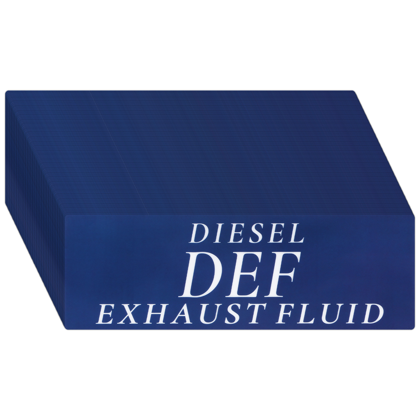 Uxcell 100-Pack Blue Diesel DEF Exhaust Fluid Sticker, 6x2" DEF Label for Diesel Engines [Blue and White]
