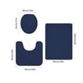 thumbnail image 3 of Chmadoxn Bathroom Rugs, Rugs for Living Room, Area Rug, Bath Mat Bathroom Toilet Cover Bathroom Mats Absorbent Printed Floor Mats Bathroom Toilet 3 Piece Floor Mat Set carpeting carpeting, 3 of 8
