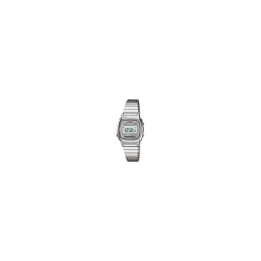 Casio Women's Illuminator LA670WA-7 Silver Stainless-Steel Quartz Fashion Watch