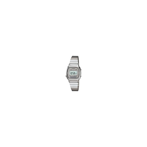 Casio Montre de Mode à Quartz pour Femmes Illuminator LA670WA-7 en Acier Inoxydable Argenté