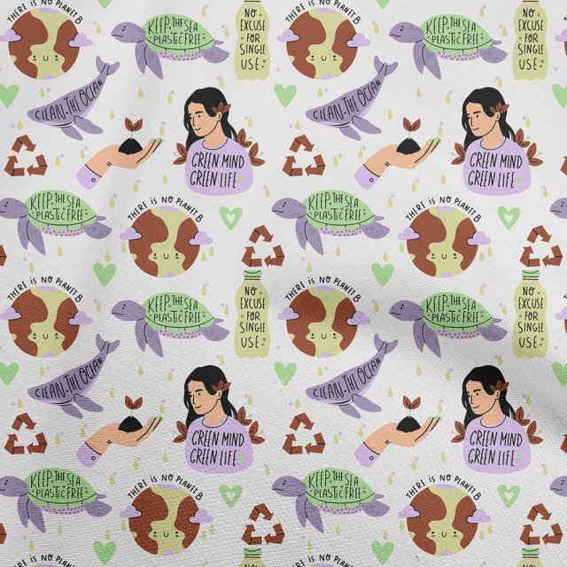 oneOone Polyester Spandex Brown Fabric Earth Craft Projects Decor Fabric Printed By The Yard 56 Inch Wide