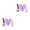 thumbnail image 3 of Maytalsory Rasoir Outil de Modelage pour et Poils de la Peau Pubienne Cœur 2 Ensembles, 3 of 6