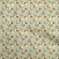 thumbnail image 1 of oneOone Viscose Chiffon Dusty Green Fabric Floral Craft Projects Decor Fabric Printed By The Yard 42 Inch Wide, 1 of 4