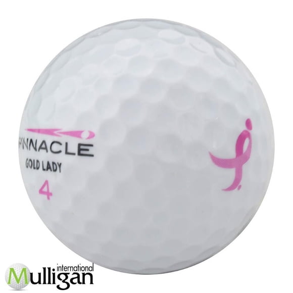 Mulligan - 36 Pinnacle Gold Lady 5A Recycled Used Golf Balls, White
