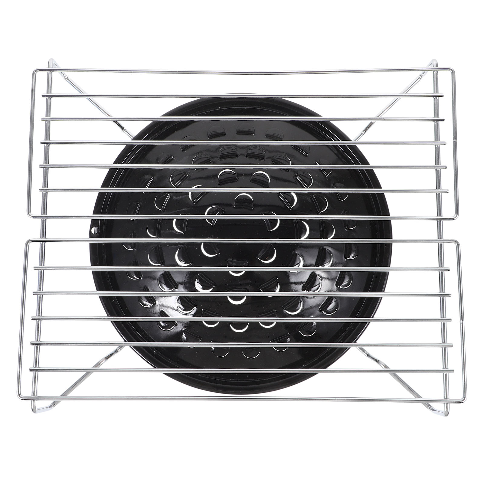 OULII 1Set Stainless Steel Charcoal Bbq Grill Rack Mesh Grid for Outdoor Barbecue and Baking