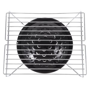 OULII 1Set Grille de grillage Charcoal Bbq en acier inoxydable pour barbecue extérieur et cuisson