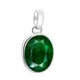 thumbnail image 1 of Pendentif Émeraude en Argent Sterling 925 Pendentif Émeraude Fait Main, 1 of 4