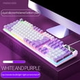 thumbnail image 1 of Aqestyerly Gaming Keyboard USB Wired Floating Mechanical Feel Slim LED Backlit Ergonomic Keyboard for Desktop Computer Laptop HWRETIE, 1 of 8
