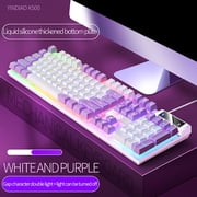 IROINID Clearance Deals,Gaming Keyboard USB Wired Floating Keyboard,Ergonomic Water Mechanical Feeling Keyboard,Ultra-Slim LED Backlit Keyboard For Desktop,Compute
