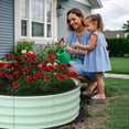 thumbnail image 2 of Cherish 2 - Pack Round Galvanized Raised Garden Bed - 2FT/3FT/4FT Sizes - Outdoor Flower & Vegetable Bed - Heavy - Duty & Open - Bottom Design, 2 of 7