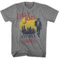 thumbnail image 1 of Billy Joel B Joel Live City Graphite Heather Adult T-Shirt 4Xl, 1 of 2