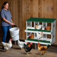 thumbnail image 2 of Chicken Nesting Box, 6 Compartment Metal Chicken Nesting Boxes for Chicken Coop, Easy Egg Collection, Easy Cleaning, Chicken Laying Boxes for Hens, Green, 2 of 7