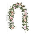 thumbnail image 3 of Homekingdee Simulation Rose Leaves Flower Rattan Arch - White Pink Plastic Artificial Vine for Wedding Outdoor Decoration Arrangement, 3 of 6